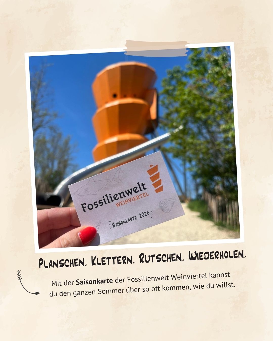Hol dir jetzt deine Saisonkarte und erlebe die Urzeit den ganzen Sommer lang!
