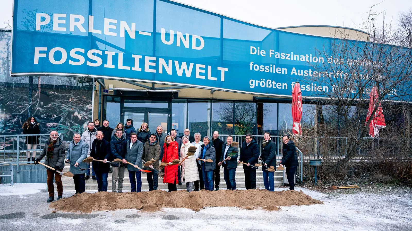 Groundbreaking ceremony at Fossil World Weinviertel.